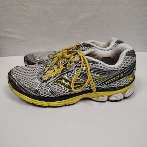 Saucony ProGrid Guide 5 Running Shoes Womens 10 Yellow Silver - Picture 1 of 15